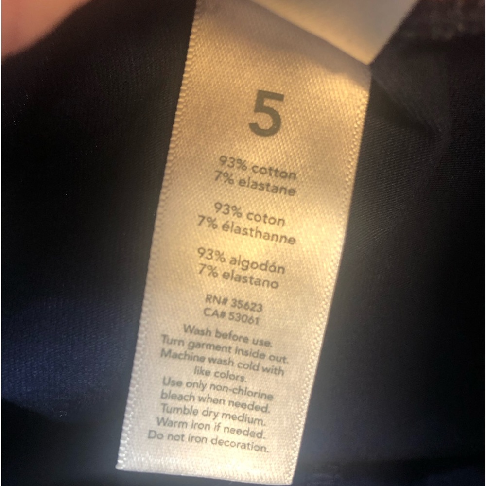 Carter’s Kid navy blue leggings, sizes: 5 and 6/6X (two available) - Picture 6 of 6